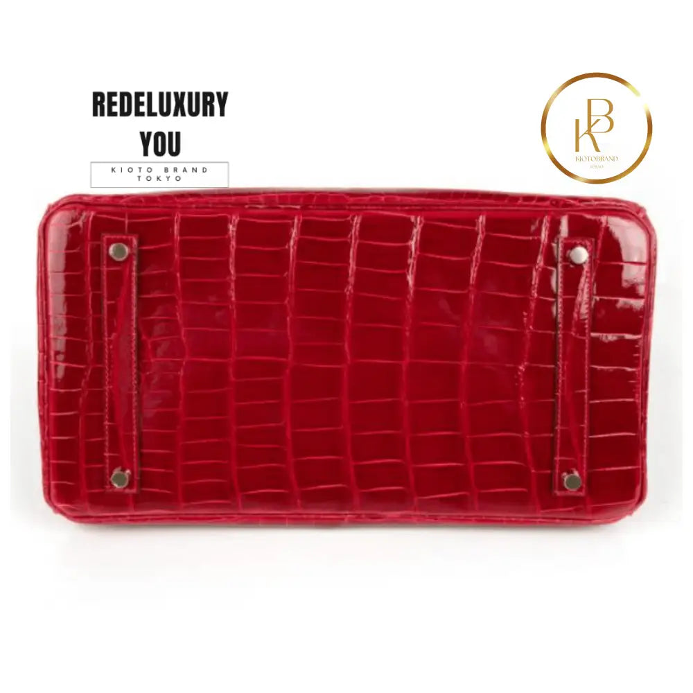 Birkin 35 Lipstick Red Crocodile