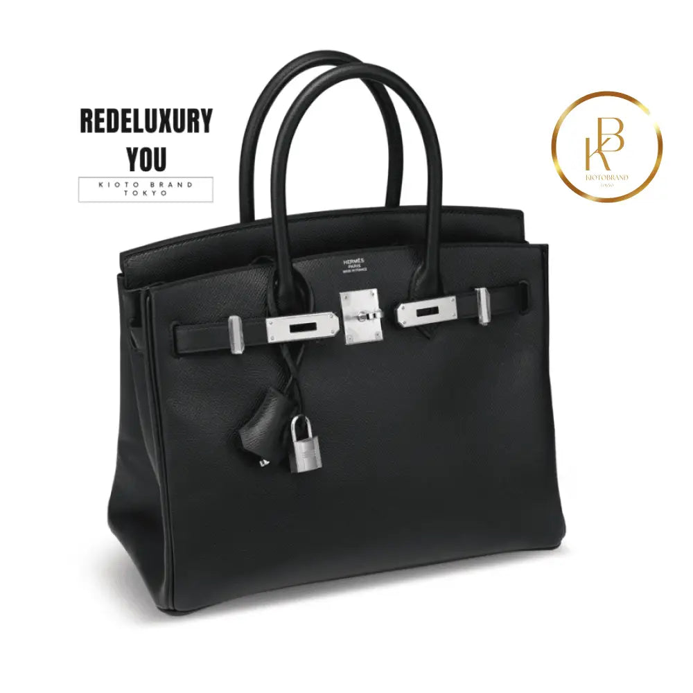 Birkin 30 Black Palladium Epsom