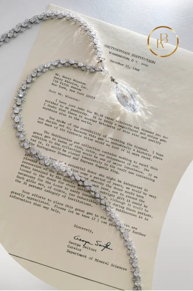Harry Winston ’Briolette Of India’ Diamond And Necklace Necklace
