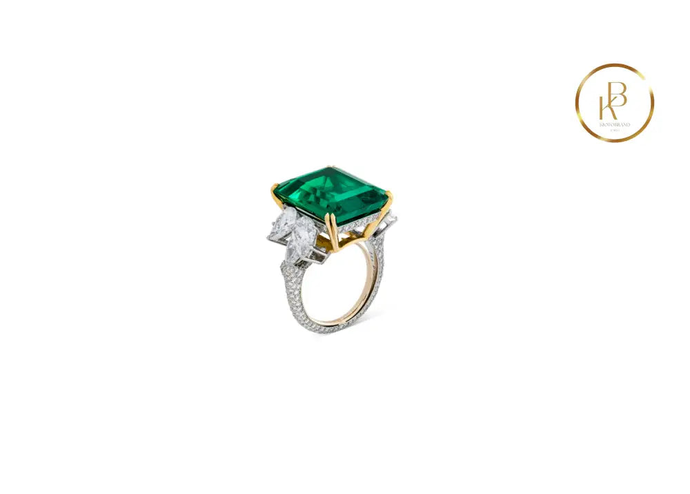 Harry Winston Emerald & Diamond Ring
