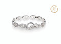 18K White Gold & Diamond Chaîne D’ancre Bracelet Bracelet