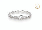 18K White Gold & Diamond Chaîne D’ancre Bracelet Bracelet