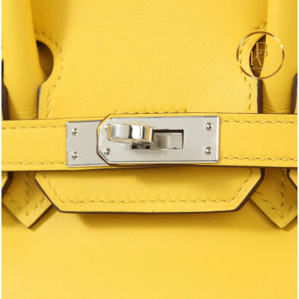 Birkin 25 Jaune De Naples Swift Handbags