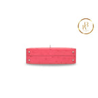 Kelly 20 Mini Hss Ostrich Rose Tyrien