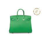Birkin 25 Touch Shiny Cactus Crocodile & Bambou Togo Handbags