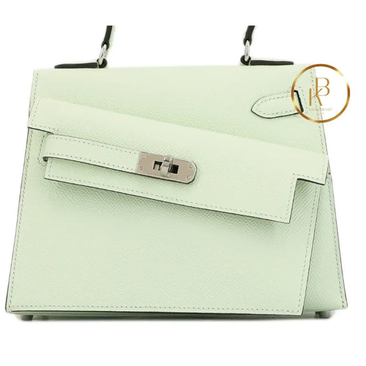 Kelly En Desordre Vert Fizz Epsom Handbags