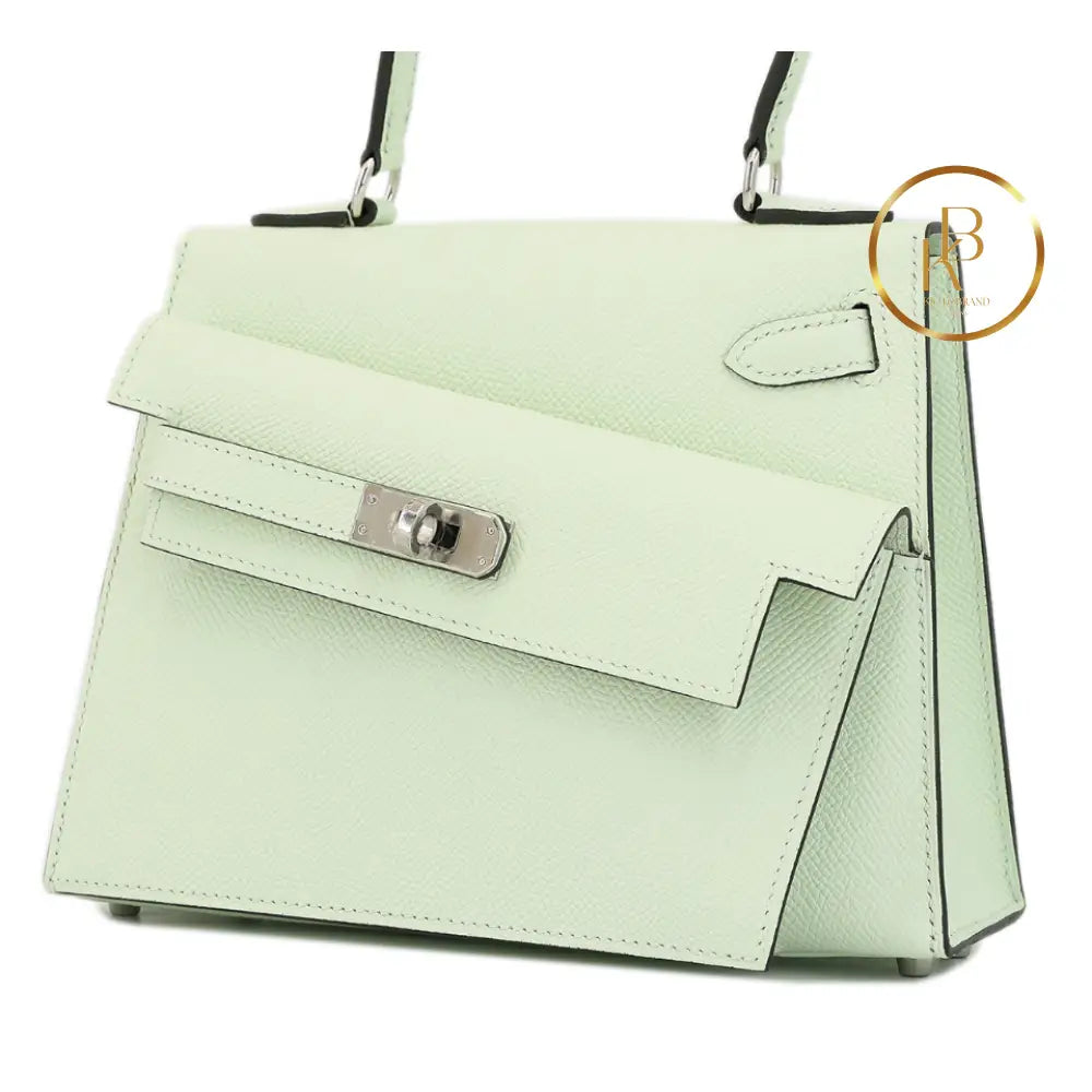 Kelly En Desordre Vert Fizz Epsom Handbags