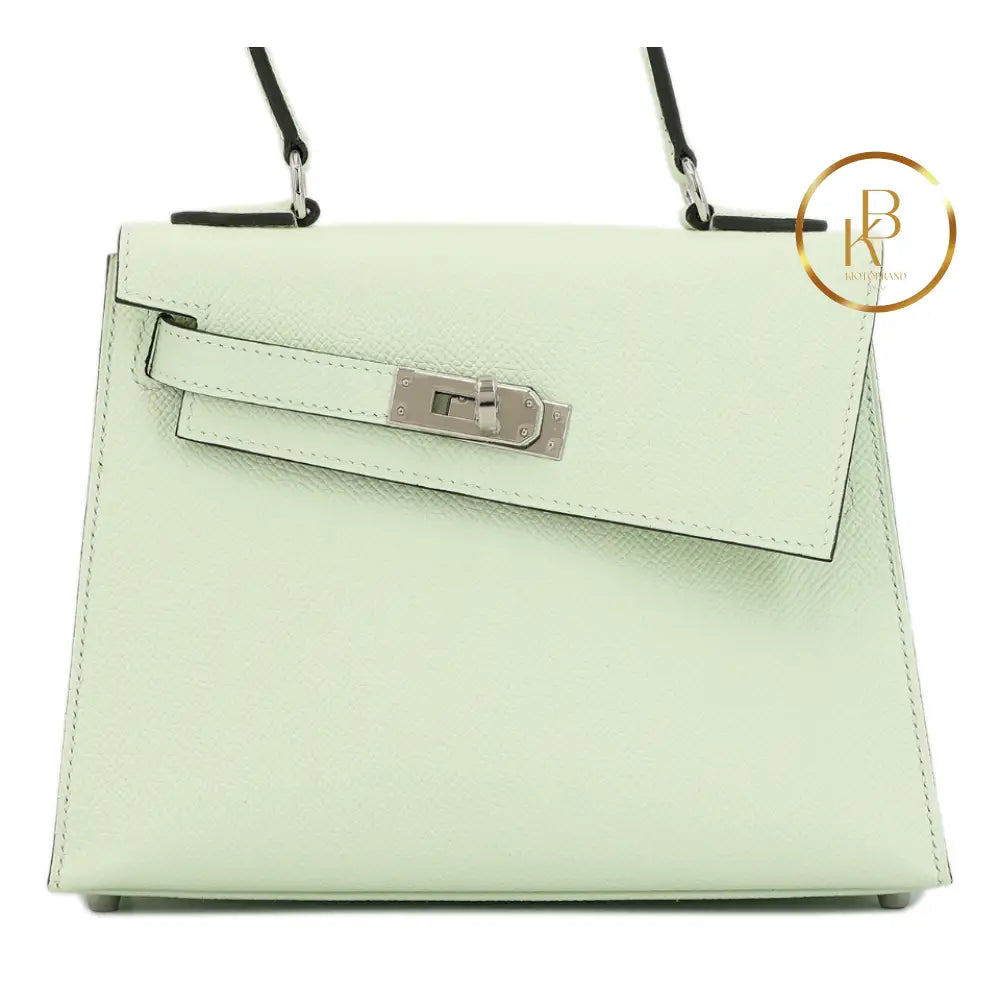 Kelly En Desordre Vert Fizz Epsom Handbags