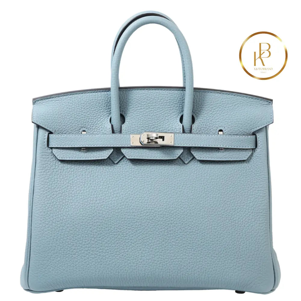 Birkin 25 Blue Lin Togo Handbags