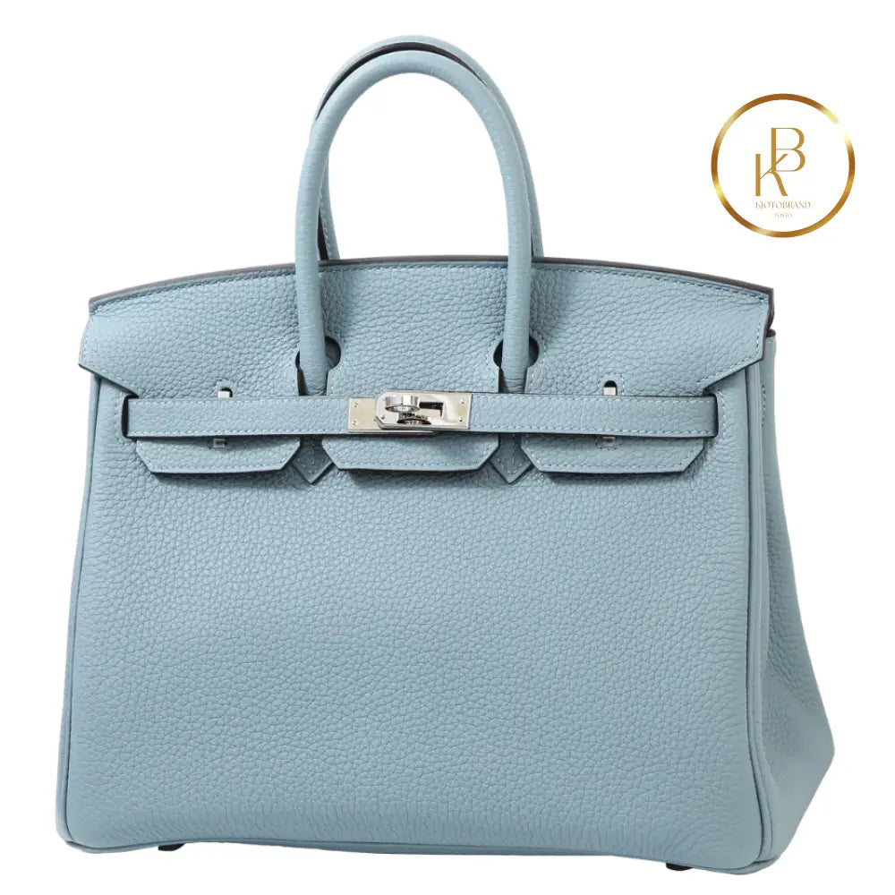 Birkin 25 Blue Lin Togo Handbags