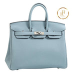 Birkin 25 Blue Lin Togo Handbags