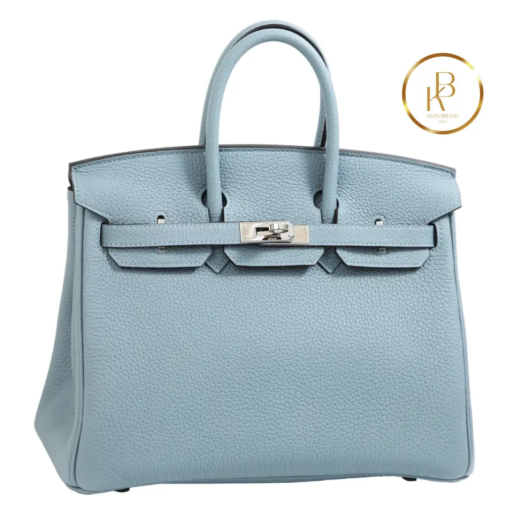 Birkin 25 Blue Lin Togo Handbags