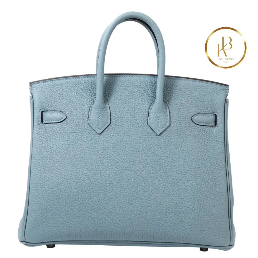 Birkin 25 Blue Lin Togo Handbags