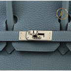 Birkin 25 Blue Lin Togo Handbags