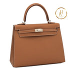Kelly 25 Sellier Gold Epsom Handbags