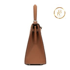 Kelly 25 Sellier Gold Epsom Handbags
