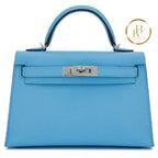 Kelly 20 Ii Mini Celeste Epsom Handbags