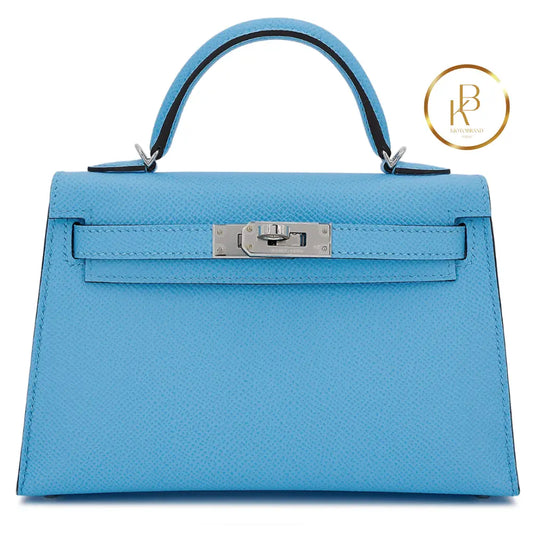 Kelly 20 Ii Mini Celeste Epsom Handbags