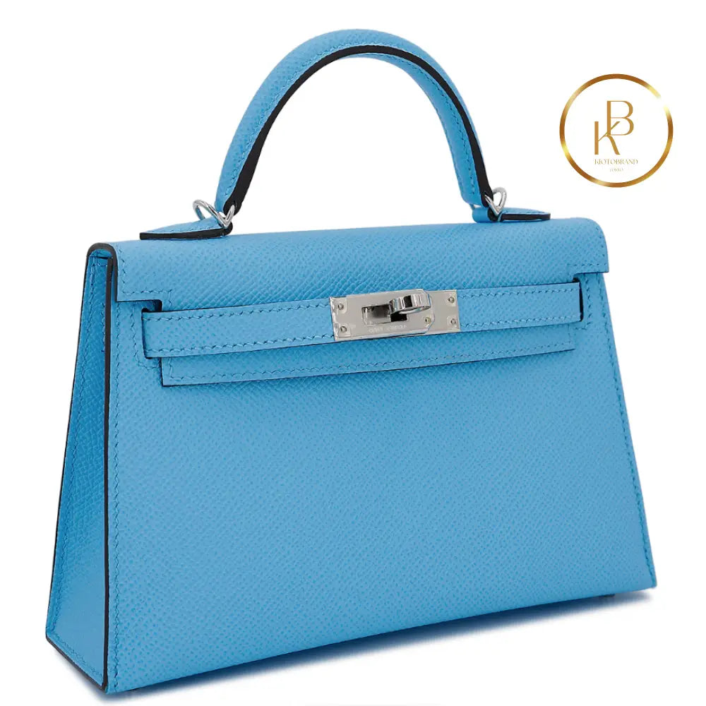 Kelly 20 Ii Mini Celeste Epsom Handbags