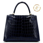 Kelly 25 Sellier Blue Sapphire Alligator Handbags