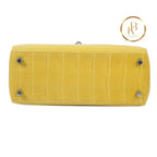 Kelly 25 Mimosa Matte Niloticus Croc Handbags