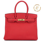 Birkin 30 Rouge Tomate Togo Handbags