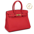 Birkin 30 Rouge Tomate Togo Handbags
