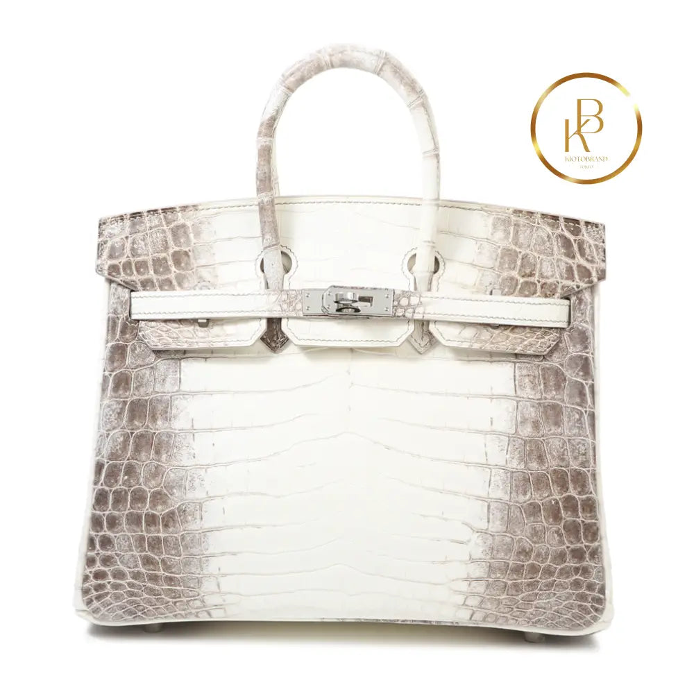 Birkin 25 Himalaya Matte Niloticus Croc Handbags