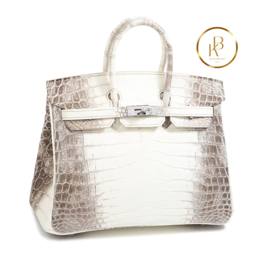 Birkin 25 Himalaya Matte Niloticus Croc Handbags