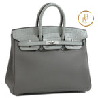 Birkin 25 Touch Gris Meyer & Ciment Togo Handbags