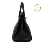 Birkin 25 Touch Black Niloticus Croc Rose Gold Hardware Handbags