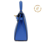 Kelly 20 Ii Blue France And Gris Mouette Epsom Handbags