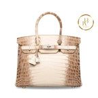 Birkin 30 Matte Himalaya Niloticus Croc 18K White Gold & Diamond Handbags