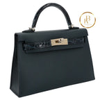 Kelly 20 Mini Ii Touch Vert Rousseau Madame Handbags
