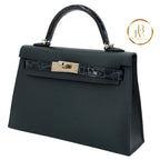 Kelly 20 Mini Ii Touch Vert Rousseau Madame Handbags