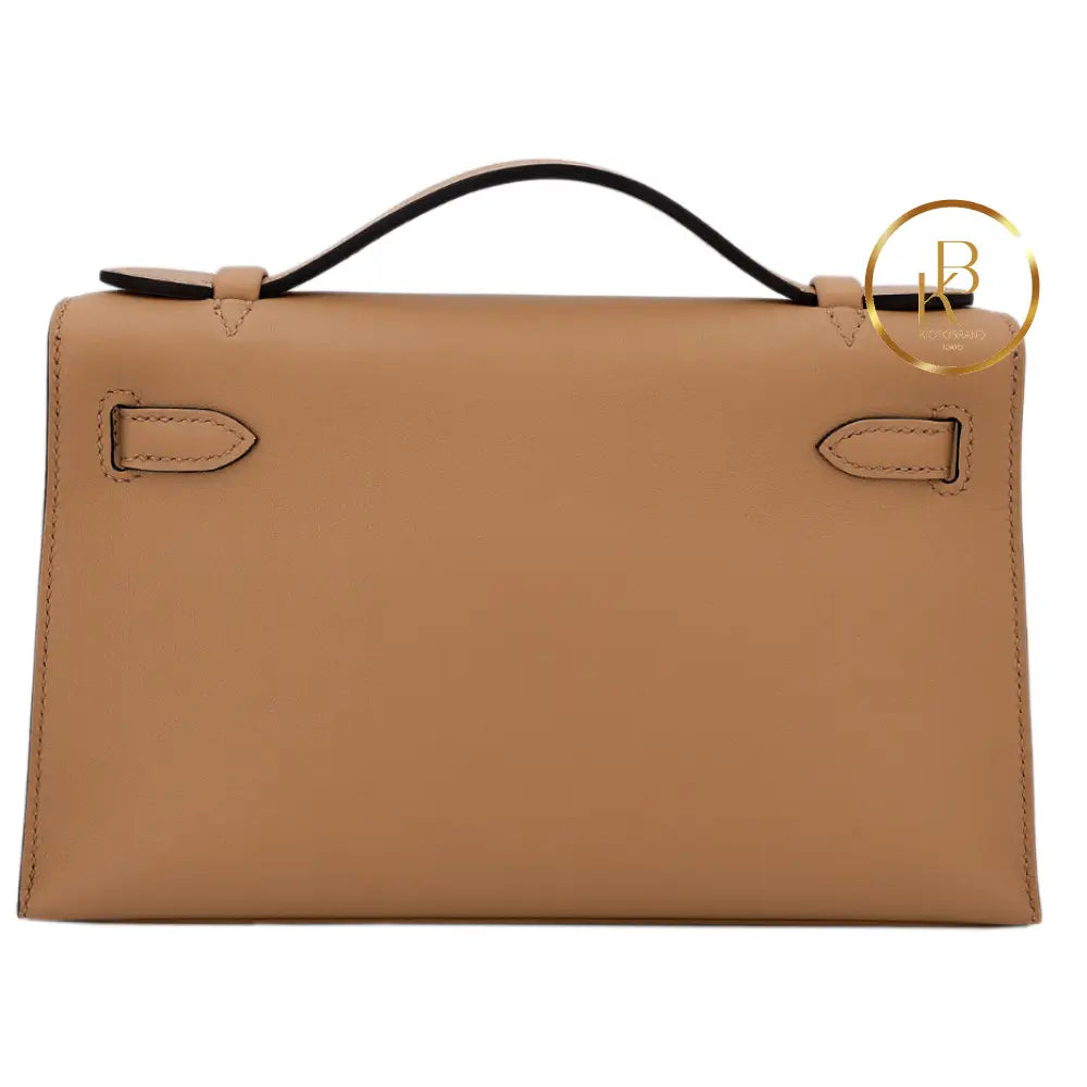 Kelly Pochette Chai Swift Gold Hardware Handbags