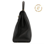 Kelly 32 Black Togo Ghw Handbags