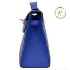 Kelly Pochette Blue Royal Swift Handbags