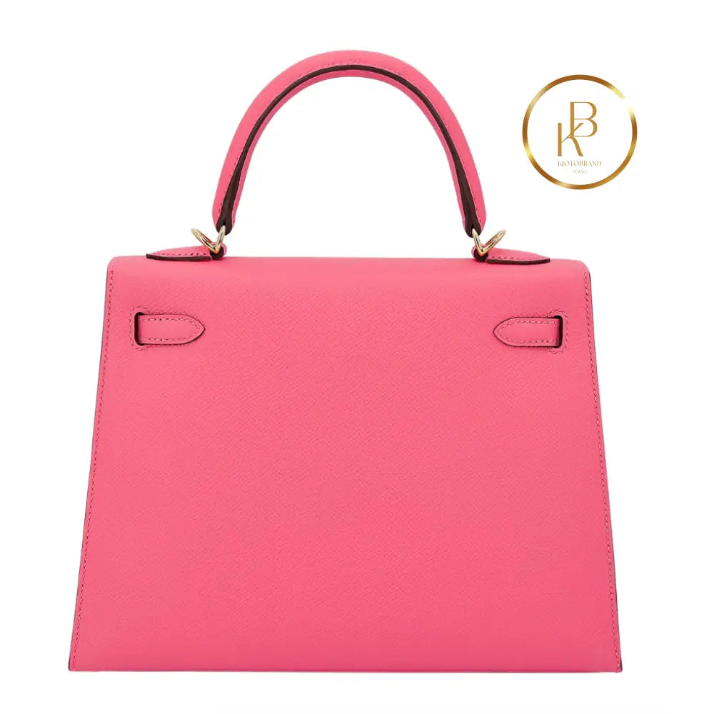 Kelly 25 Special Order Verso Rose Azalee Epsom Handbags