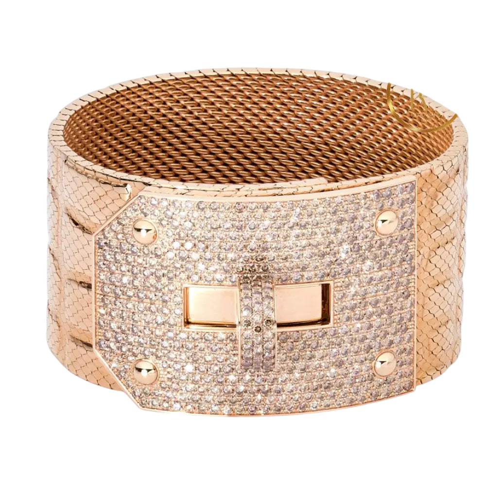 18K Rose Gold & Diamond Kelly Bracelet Bracelet