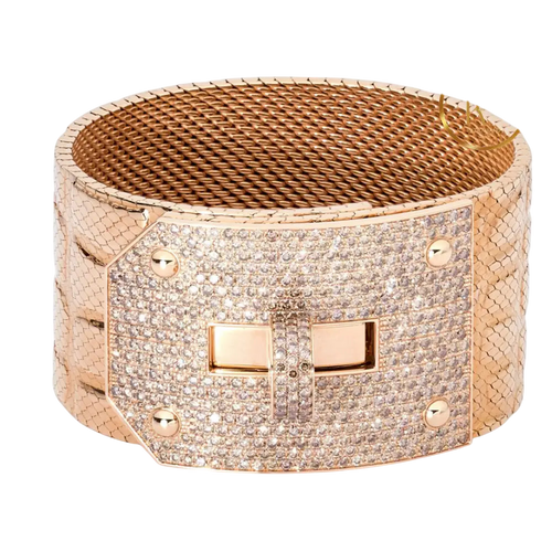 18K Rose Gold & Diamond Kelly Bracelet Bracelet