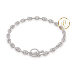 18K White Gold & Diamond Chaîne Dancre Necklace Necklace