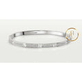 Love Bracelet Small Model Paved White Gold Bracelet