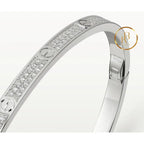 Love Bracelet Small Model Paved White Gold Bracelet