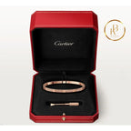 Love Bracelet Small Model Paved Rose Gold Bracelet