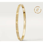 Love Bracelet Small Model Paved Yellow Gold Bracelet
