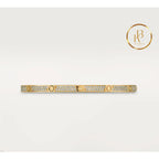 Love Bracelet Small Model Paved Yellow Gold Bracelet