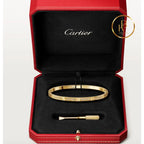 Love Bracelet Small Model Paved Yellow Gold Bracelet