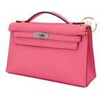 Kelly Pochette Rose Azalee Swift Handbags