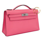 Kelly Pochette Rose Azalee Swift Handbags